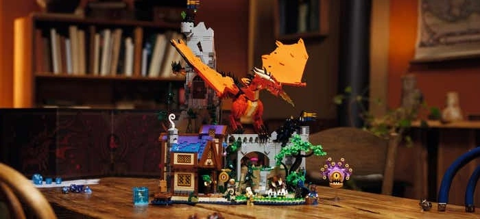 Lego Ideas' Dungeons and Dragons: A Red Dragon's Tale set.